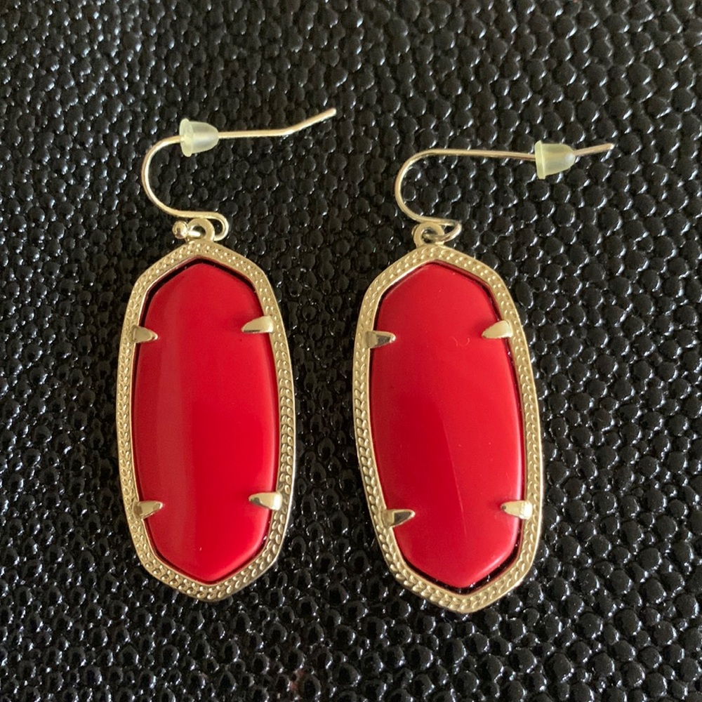 Kendra Scott red Elle earrings